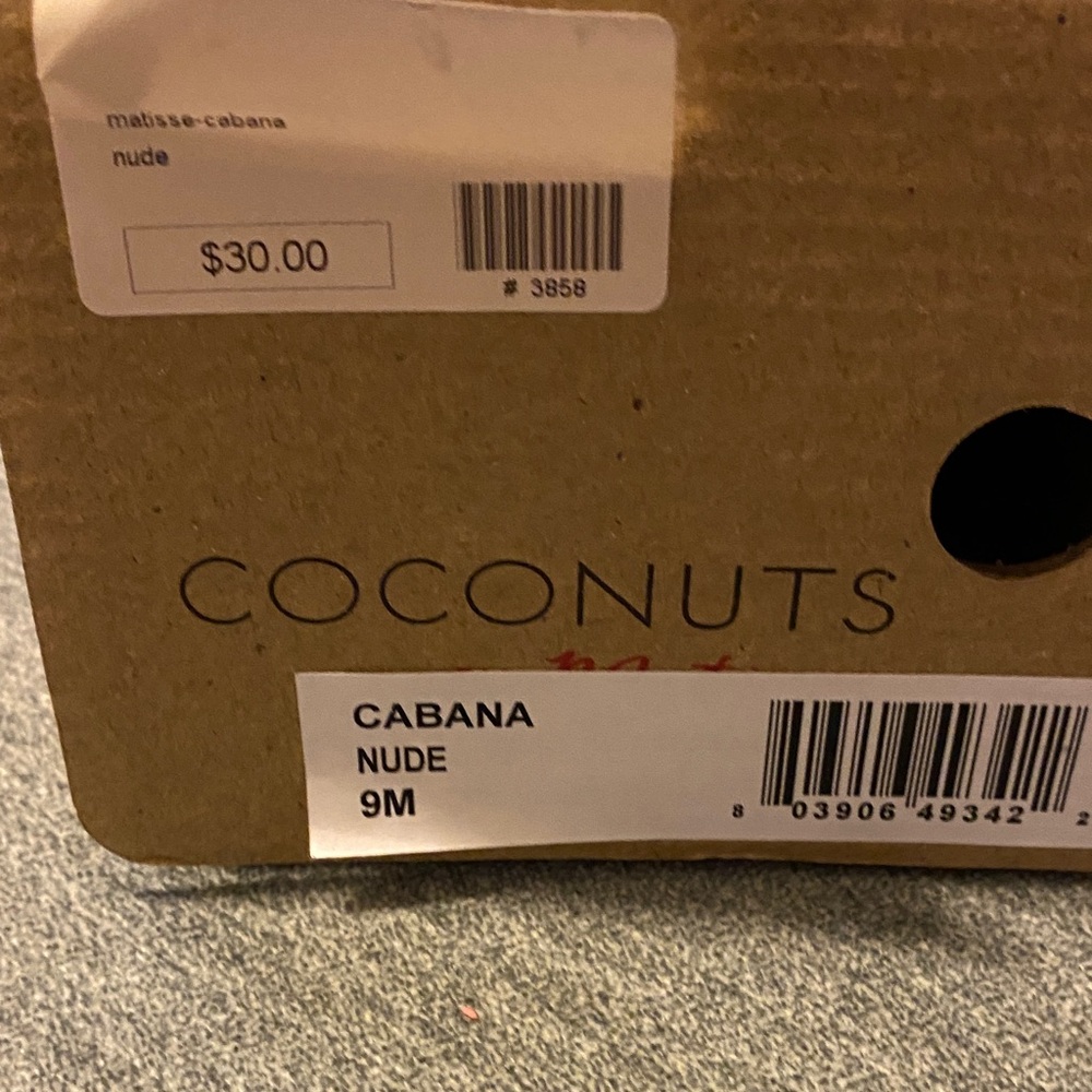 Coconuts by Matisse Cabana Nude Slide Sandals size 9 - Picture 3 of 3